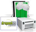 Small Photo &amp; GreenScreen Studio Set Up Kit with Mitsubishi CPD70DW Printer CPD70DWSmallStudioKit