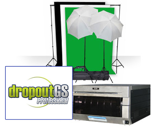 GreenScreen Studio Set Up Kit w/DS40 Printer, DropOutGS Software &amp; GreenScreen-Photo Studio Kit DS40SmallStudioKit
