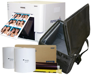 DNP RX1HS Dye Sub Photo Printer with RX1HS 4x6' Printer Media (1400 prints) and Printer Carrying Case Bundle DSRX1HS-4x6-CASE