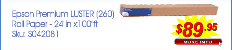 Epson Premium LUSTER (260) for $89.99 Click HERE