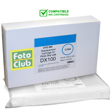 Compatible Fuji DX100 Cyan Ink Cartridge - 200ML WDCC-252
