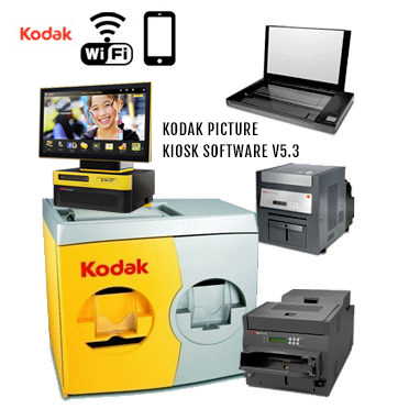KODAK Picture Kiosk G20 36" Print Station 120v - (1)-68XX Photo Printer, (1)-88XX Photo Printer, (1)-Print Scanner, G20 OS Kiosk, WiFi 160-3075 (1603075)