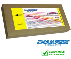 Champion Mydoprint 50 Inkjet Cartridge for Fuji DL410, 430 & 450 - Yellow 500ml 50-YE-P4