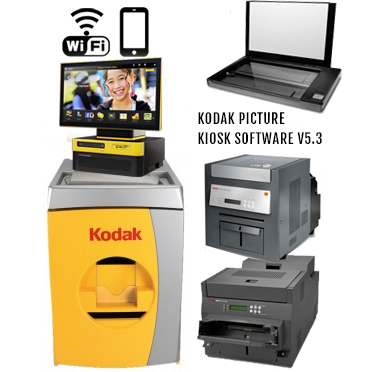 KODAK Picture Kiosk G20 24" Print Station 120v - (1)-68XX Photo Printer, (1)-88XX Photo Printer, (1)-Print Scanner, G20 OS Kiosk, WiFi 123-6660 (1236660)