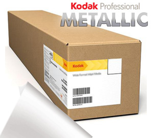 Kodak Professional 24"inx100'ft Inkjet Metallic Photo ROLL Paper - 255gsm 3" Core KPRO24MTL