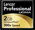 Lexar 2GB Professional UDMA 300X CF Card CF2GB300381