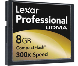 Lexar 8GB Professional UDMA 300X CF Card CF8GB300381