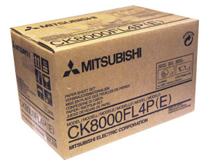 CP-8000 4 inch paper and inksheet for 4x6 prints CK-8000FL4P