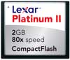 Lexar 2GB 80X Platinum II CF Card CF2GB-80-664
