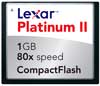 Lexar 1GB 80X Platinum II CF card CF1GB-80-664
