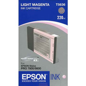 Epson Light Magenta Ink (220ml) For Epson 7800/9800 T603C00