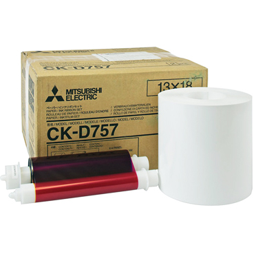 Mitsubishi CK-D757 5"x7" media for the CP-D70DW, CP-D707DW, CP-D80DW and CP-D90DW printers - 460 total prints CKD757