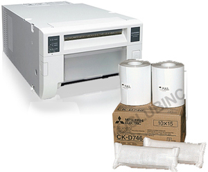 Mitsubishi CPD70DW Printer and a 4x6" Media Box (800 prints) Bundle CPD70-4x6