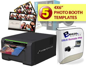 Sinfonia Color Stream CS2 Digital Photo Printer, Breeze Systems Photo Booth Software and Five Template Bundle CS2-Breeze-5TEMP