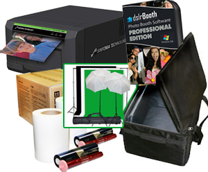 Sinfonia Color Stream CS2 Dye Sub Photo Printer with a dslrBooth Pro Photobooth Software, 4x6" Media, Printer Carrying Case and 10 Templates Bundle CS2-dslrBooth-4x6-case