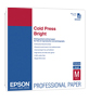 Epson Cold Press Bright Textured Matte Paper  8.5" x 11"in (25 Sheets )