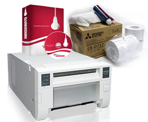 Mitsubishi CP-D70DW Printer with Darkroom CORE and 1 Box of 5x7" Media Bundle D70/DarkroomCore/5x7Media