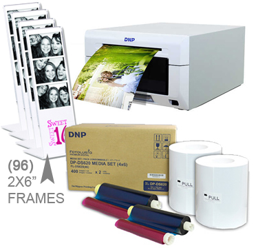 DNP DS620A Dye Sub Photo Printer with 4x6" Printer Media (800 prints) and (96)-2x6" Frame pieces Bundle DS620A-4x6-2X6Frames