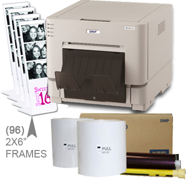 DNP RX1HS Dye Sub Photo Printer with RX1HS 4x6" Printer Media (1400 prints) and (96)-2x6" Frame pieces Bundle DSRX1HS-4x6-2X6Frames