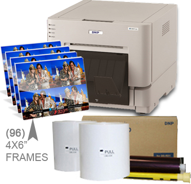 DNP RX1HS Dye Sub Photo Printer with RX1HS 4x6" Printer Media (1400 prints) and (96)-4x6" Frame pieces Bundle DSRX1HS-4x6-4X6Frames