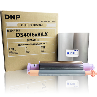 DNP DS40 6x8 Metallic Luxury Printer Media (1 Paper Roll - 200 Prints) DS406x8LXMM