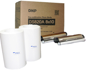 DNP DS820A 8×10″ Pure Premium Dye Sub Printer Media Kit (2 Rolls, 260