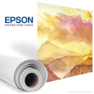 Epson Exhibition Watercolor Paper Textured 17"in x 50'ft Roll, 310gsm S045483