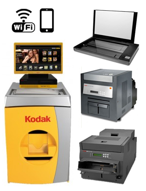 KODAK Picture 24" Kiosk G4XL II Digital Station - 120V with a G4XLII Order Station, (1)-Print Scanner, (1)-Kodak 8810 Printer, (1)-Kodak 6850 Printer, WiFi 137 2366 ( 1372366 )