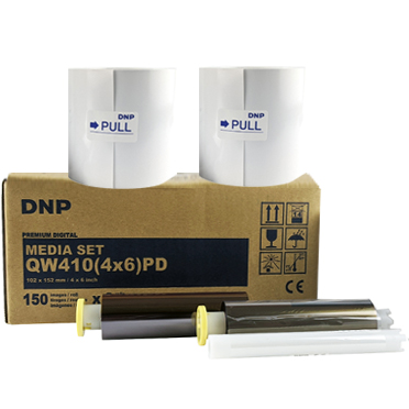 DNP DP-QW410 4x6” Printer Media – 2 Rolls (300 total prints) QW4104x6
