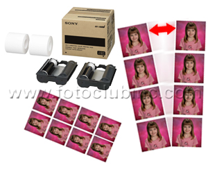 Sony 4x8 UPCX1 &amp; UPCR10L Perforated Print Media - 2 Rolls 300 Total Prints 2UPCC48TS