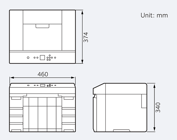 FUJIFILM Frontier DX400W external view diagram