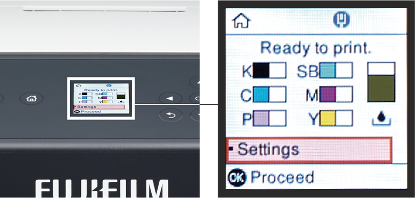 Frontier DX400W control panel on the main unit for easy operation