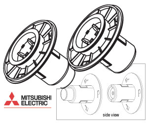 Mitsubishi Set of Two Paper Flanges for the CPD70DW and CPD707DW printers FL-D70
