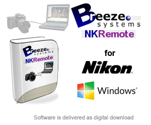 Breeze NKRemote Photobooth Software for Windows - for Nikon DSLR Cameras (AVAILABLE WITH PHOTO BOOTH BUNDLES ONLY) breezenkremote-win