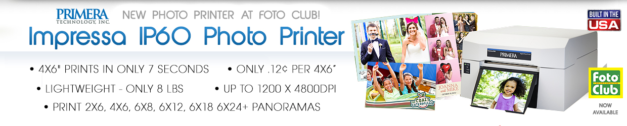 Impressa IP60 6” MAGNETIC Photo Paper, 100 feet per roll, 2-Rolls - 570  prints 057362 - FotoClub Inc