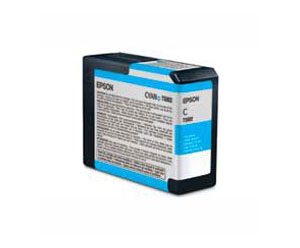 Epson UltraChrome K3 Ink Cartridge, Cyan - Epson 3800 / 3880 80ml cartridge T580200