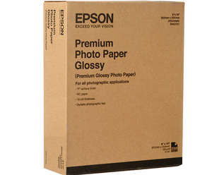 Epson Premium Photo Paper Glossy 8in x 10in (250 sh) S042121