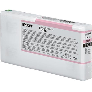 Epson UltraChrome HDX VIVID LIGHT MAGENTA Ink Cartridge - 200 ml T913600