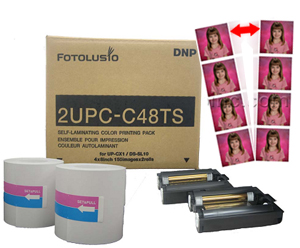 Sony 4x8 (2UPCC48TS) Perforated Tear Sheet Media for SnapLab/UPCX1/UPCR10L 2UPCC48TS
