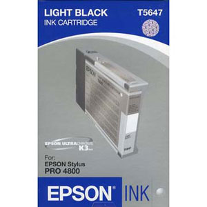 Epson Pro 4880 Ink (110ml) Light Black T605700