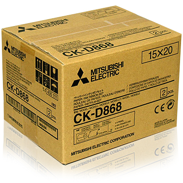 Mitsubishi CK-D868 6x8" Dye Sub Paper and Ribbon media - 430 prints