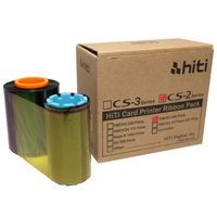 HiTi CS-2 YMCKO Card Printer Ribbon Pack for CS-220e and CS-200e printers Ribbon only - One Pack Total 400 image prints 87.R0A09.0DX