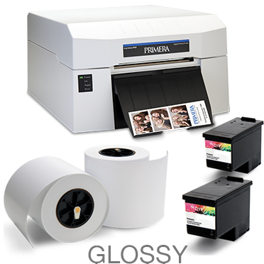 Impressa IP60 Digital Photo Printer with 6" GLOSSY Roll Photo Paper, 2 Dye-Based INK Cartridges Bundle 081004