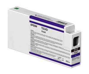 Epson UltraChrome HDX Violet T824D00 Ink Cartridge - 350ml for P-series Commercial Edition printers T824D00
